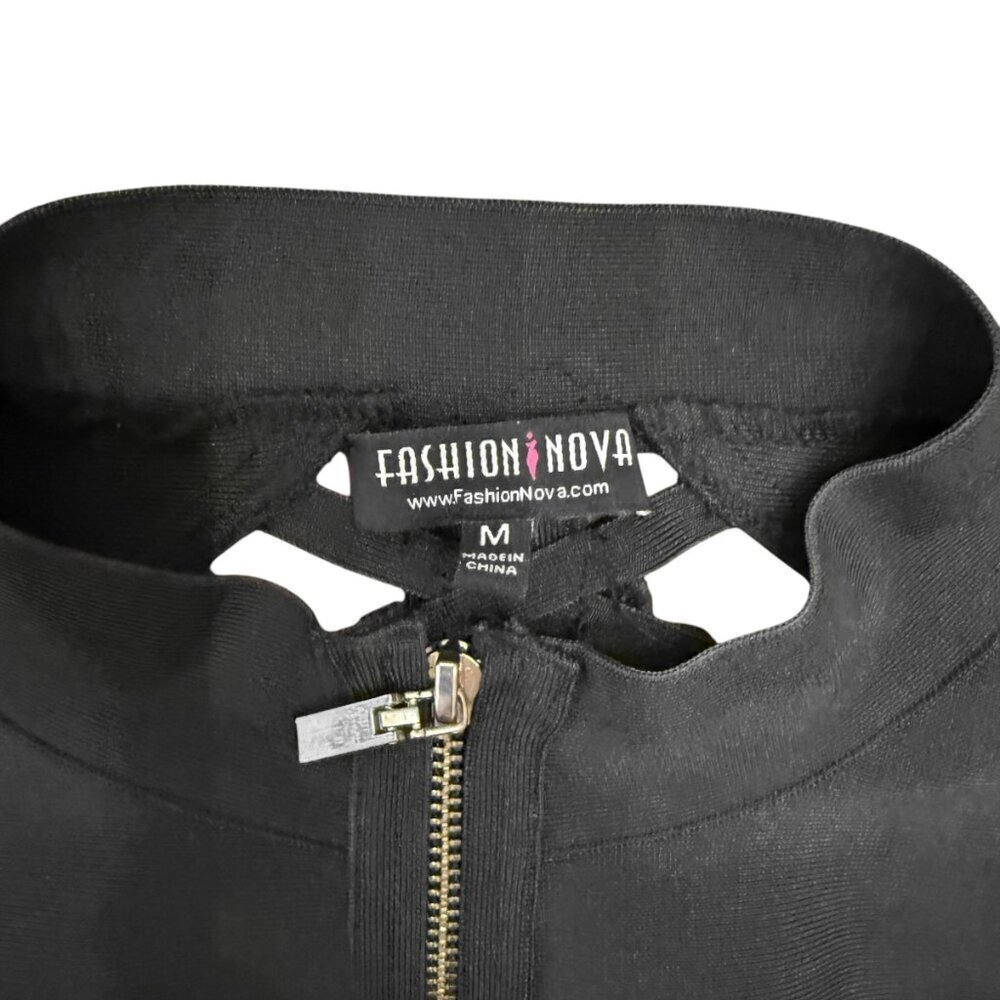 Fashion Nova Cropped Rolyn Bandage Jacket - Picture 8 of 9